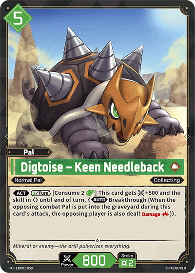 Digtoise — Palworld TCG Pal card