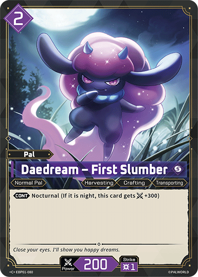 Daedream — Palworld TCG Pal card