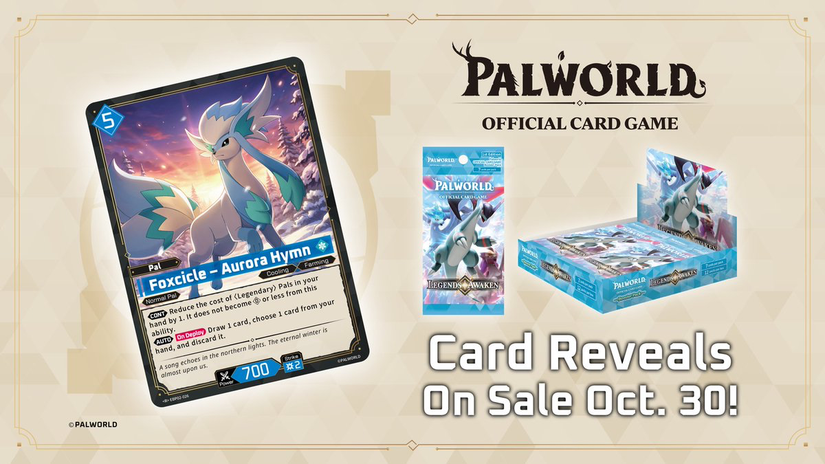 Foxcicle — Palworld TCG Pal card