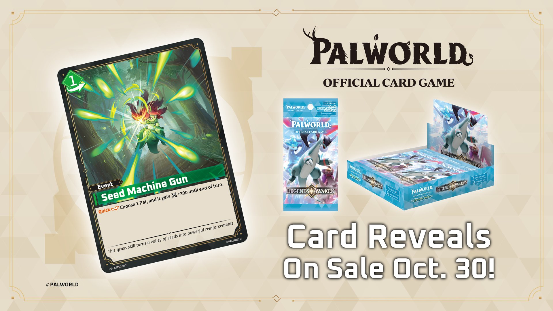 Seed Machine Gun — Palworld TCG Event card