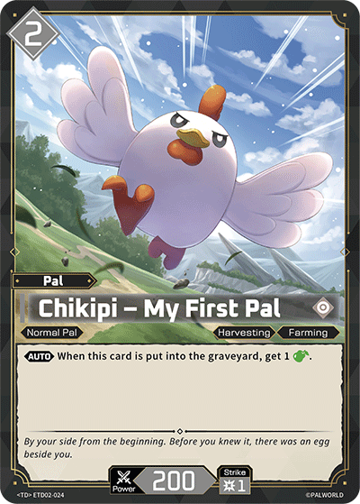 Chikipi — Palworld TCG Pal card